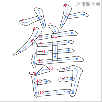 “「舊」的筆順”