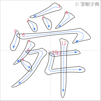 “「舜」的筆順”