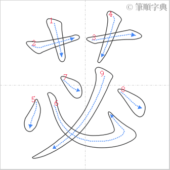 “「苾」的筆順”