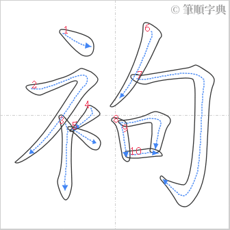 “「袧」的筆順”