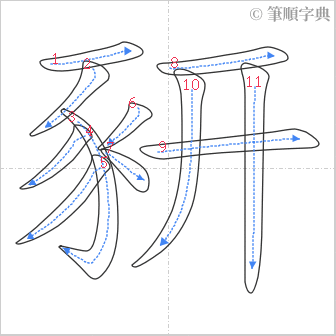 “「豜」的筆順”