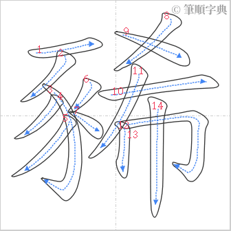 “「豨」的筆順”