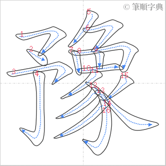 “「豫」的筆順”