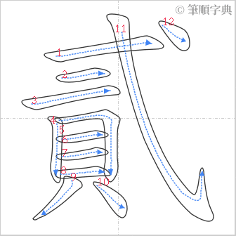 “「貳」的筆順”