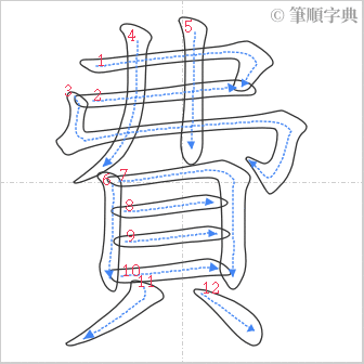 “「費」的筆順”