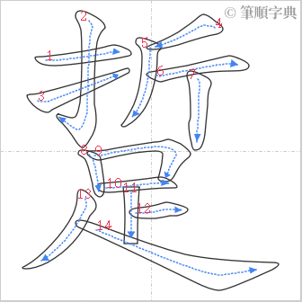 “「踅」的筆順”