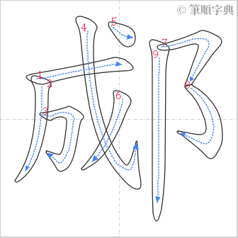 “「郕」的筆順”