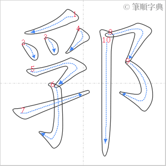 “「郛」的筆順”