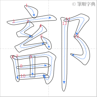 “「鄐」的筆順”