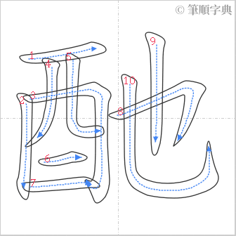 “「酏」的筆順”