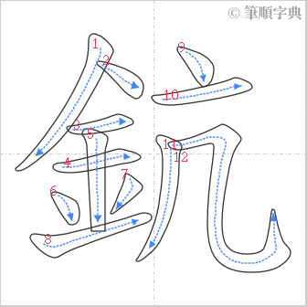 “「鈧」的筆順”