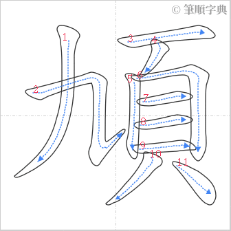 “「頄」的筆順”