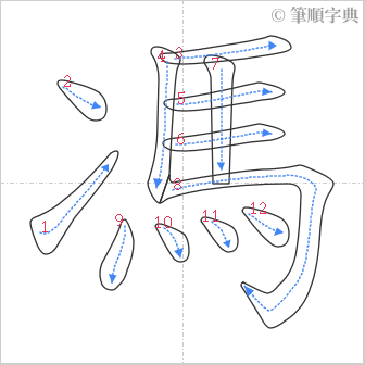 “「馮」的筆順”