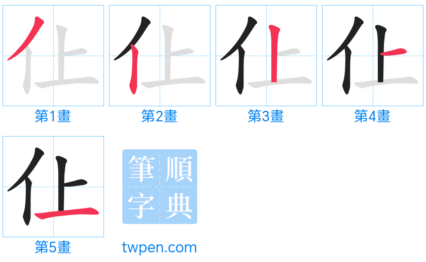 “「仩」的筆畫”