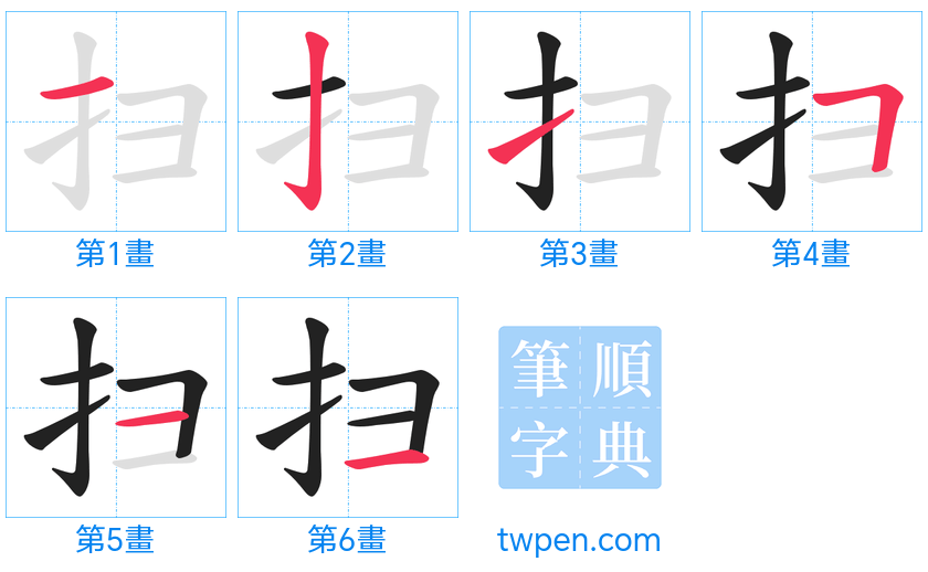 “「扫」的筆畫”