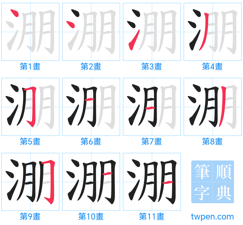 “「淜」的筆畫”