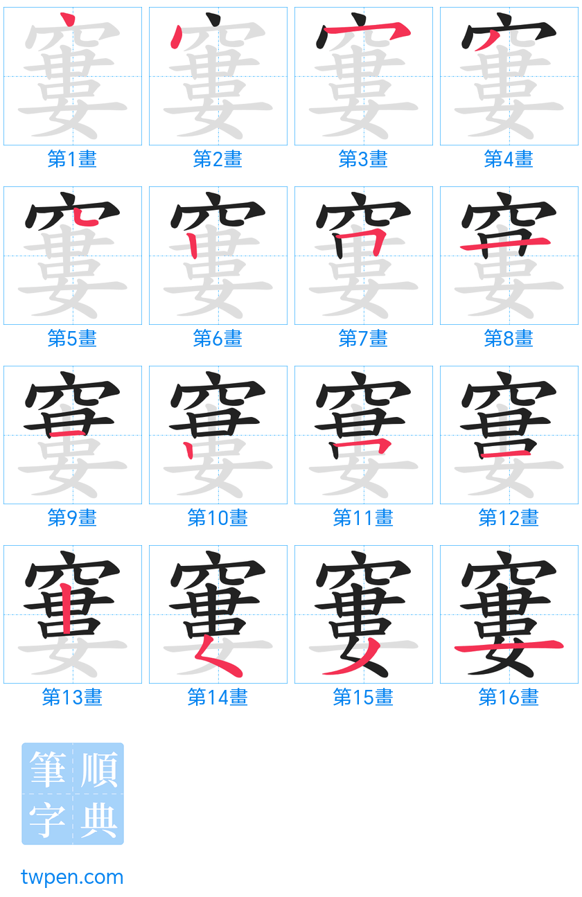“「窶」的筆畫”