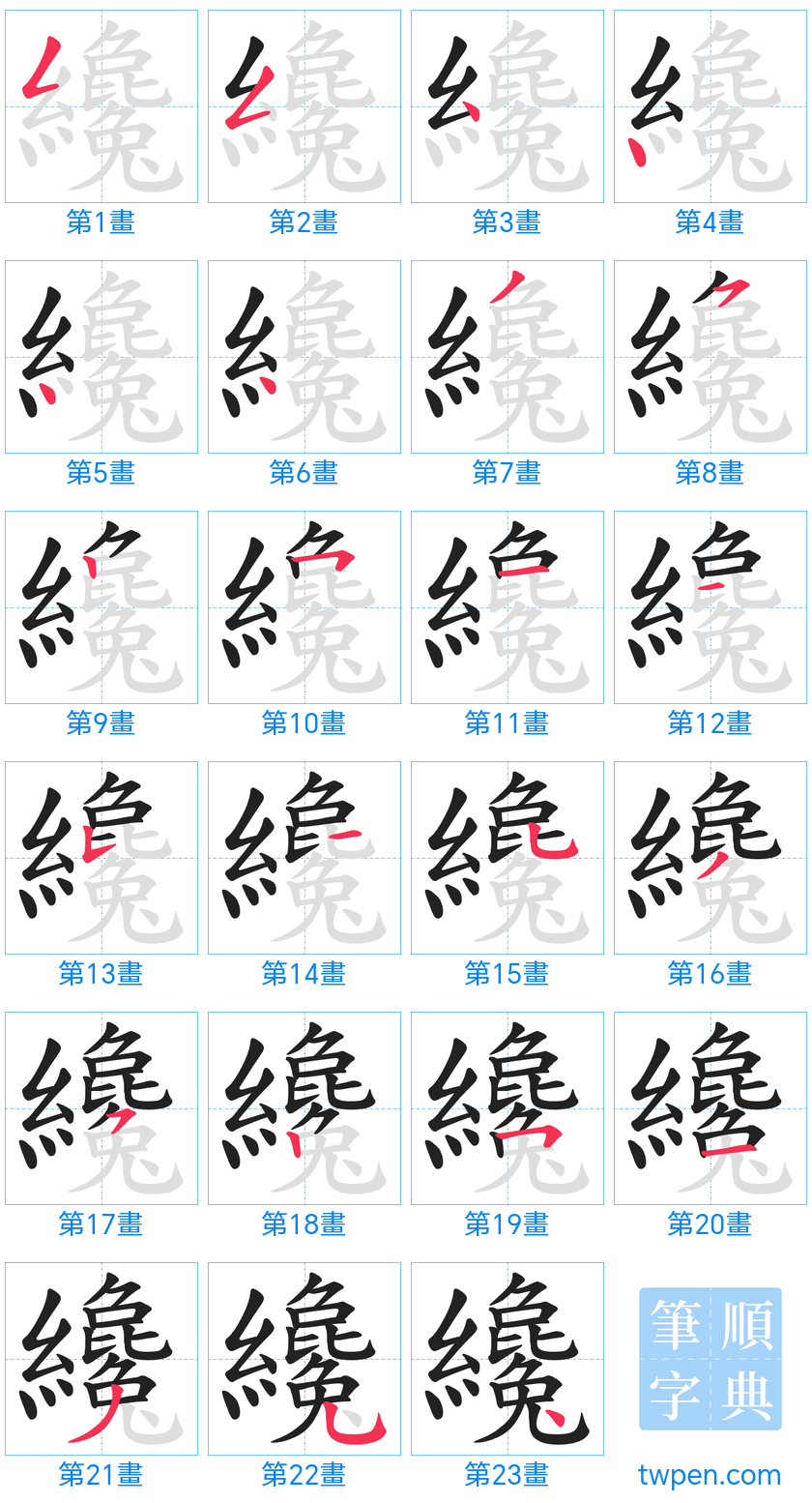 “「纔」的筆畫”